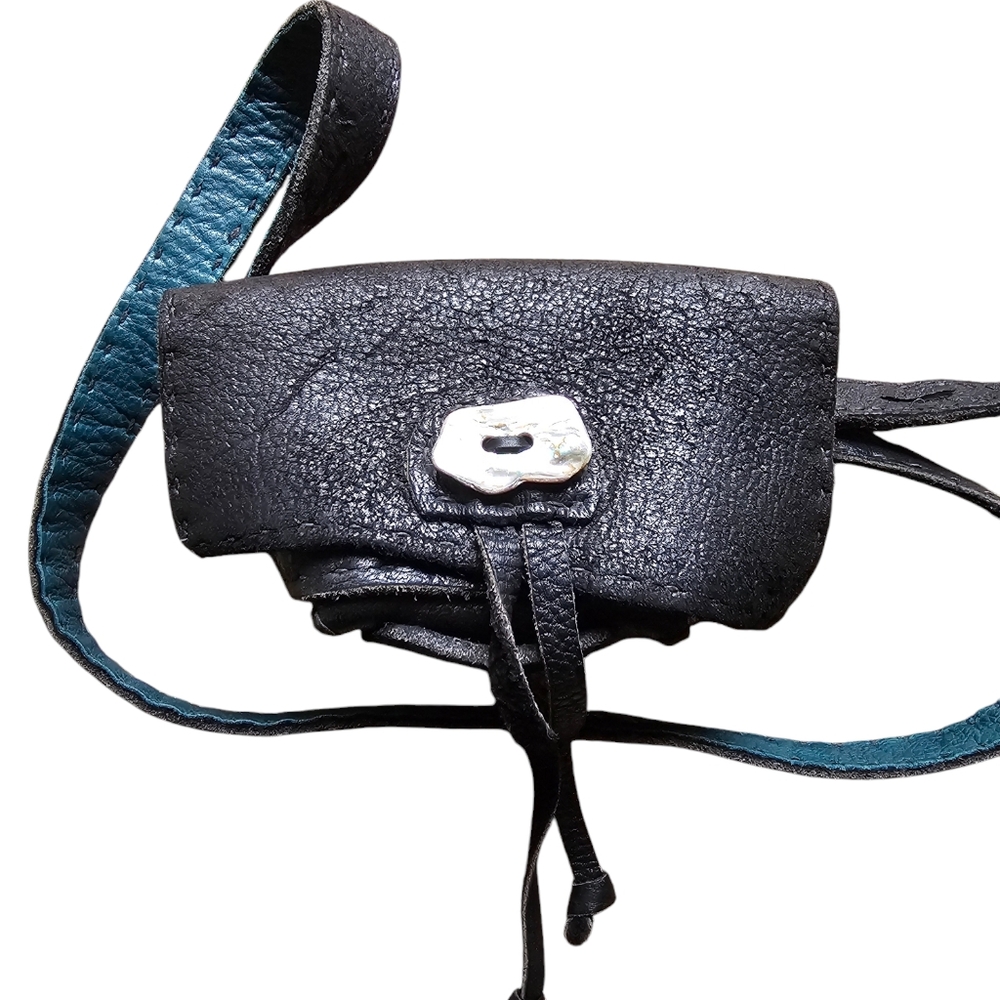 Hands on leather thick quality boho minimalist shell‎ button crossbody bag